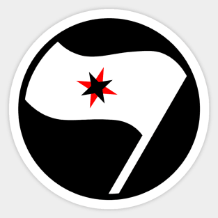 Christian Flag Quaker Friends Antifa Sticker